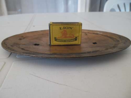 Rare Gloucester railway carriage builders brass plate 218mm wide postage R70