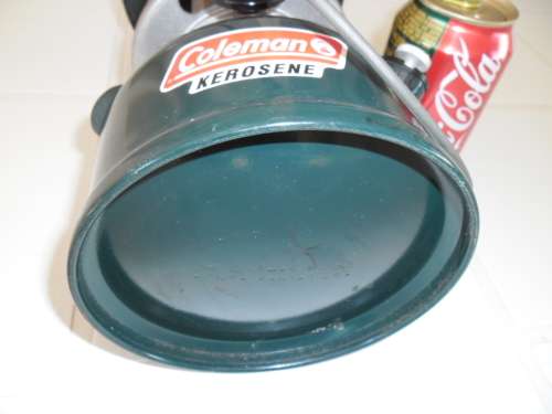 Original Coleman lamp with glass shade made in U.S.A. 1996 size is 310mm high postage is R80