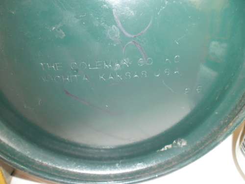 Original Coleman lamp with glass shade made in U.S.A. 1996 size is 310mm high postage is R80