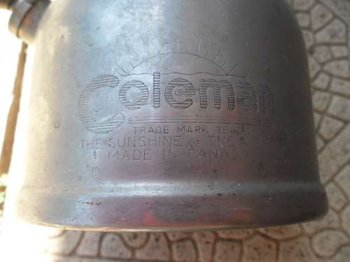 Original Coleman lamp with no glass made in Canada postage is R130
