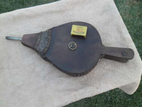 Used vintage wooden bellows working size is 460mm long