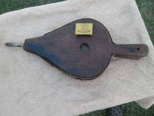 Used vintage wooden bellows working size is 460mm long