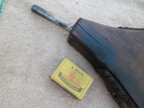 Used vintage wooden bellows working size is 460mm long