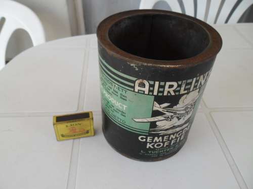 very rare 2 lb Airline Coffee tin no lid Ordinary postage SAPO is R60
