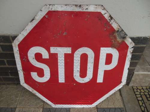 very large metal road sign size 900mm wide see bad condition postage R140