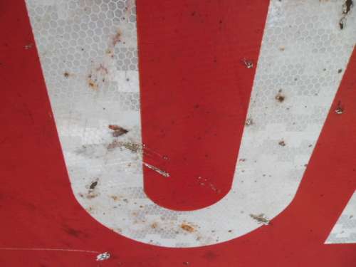 very large metal road sign size 900mm wide see bad condition postage R140