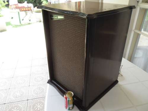 1950's Rare collectable heavy wood radio/hi-fi speaker not tested size is 610mm high