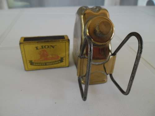 Very rare small UT  G Barthel made in Germany benzine brass container