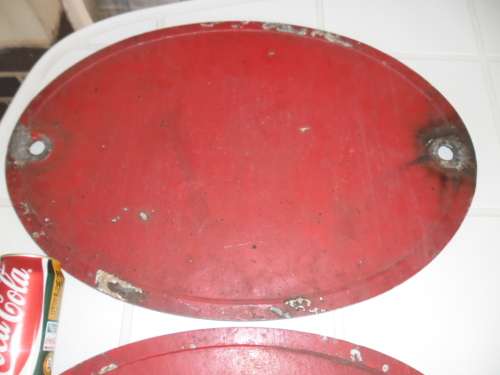 A pair of SAR original aluminum loco train plates English on top & Afrikaans on top size 530mm wide