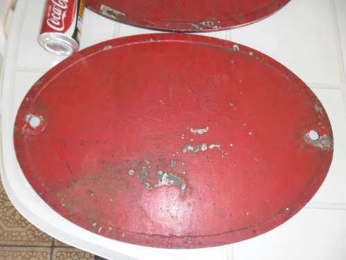 A pair of SAR original aluminum loco train plates English on top & Afrikaans on top size 530mm wide