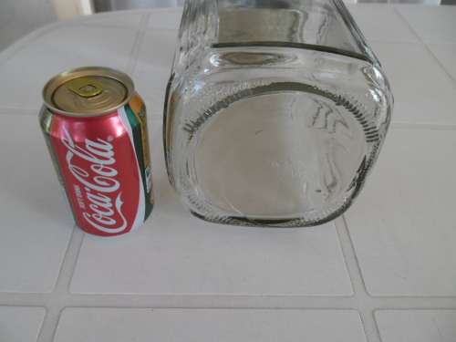Old large size very rare 250mm high sweets glass bottle with lid ordinary postage R80