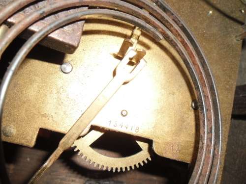 Old art deco style mantel clock with 1935 small plate not working ordinary postage is R80