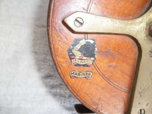 Collectors Rare old Milward brass and wood fishing reel ordinary postage is R70