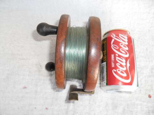Collectors Rare old Milward brass and wood fishing reel ordinary postage is R70