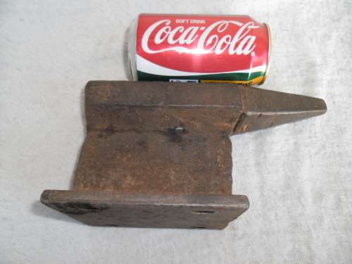 Small old handmade anvil size is 210mm long ordinary postage is R80
