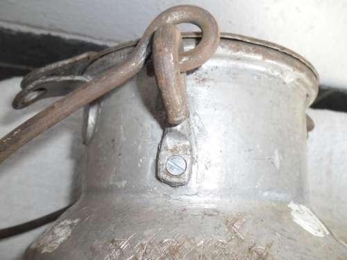 300mm high milk metal can see condition see Warmbad stamped ordinary postage is R90
