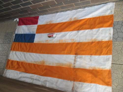 Rare old very large 1200mm x 1800mm Free State flag in very bad condition