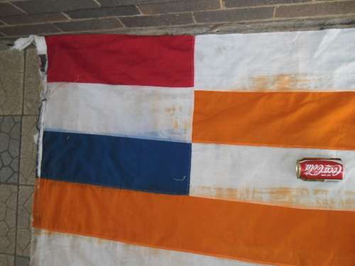 Rare old very large 1200mm x 1800mm Free State flag in very bad condition