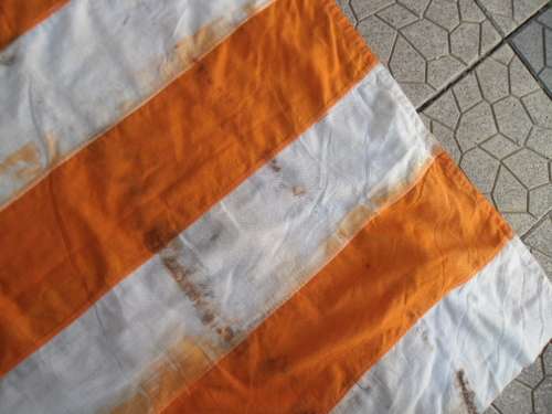 Rare old very large 1200mm x 1800mm Free State flag in very bad condition