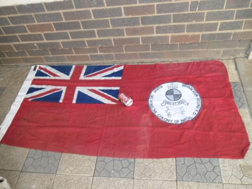 Rare old very large 1200mm x 1800mm Natal flag postnet shipping R99