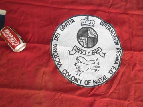 Rare old very large 1200mm x 1800mm Natal flag postnet shipping R99