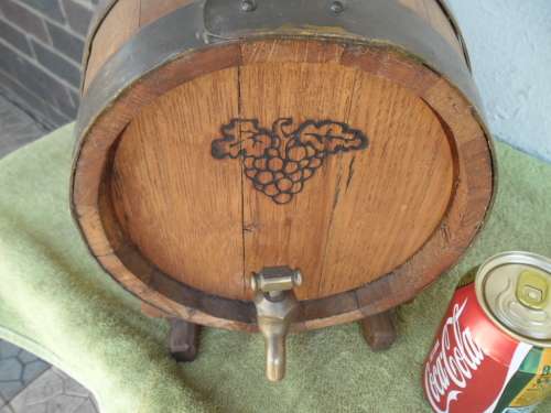 Wood barrel with stand and tap ant stopper complete barrel is 300mm long postnet postage R130