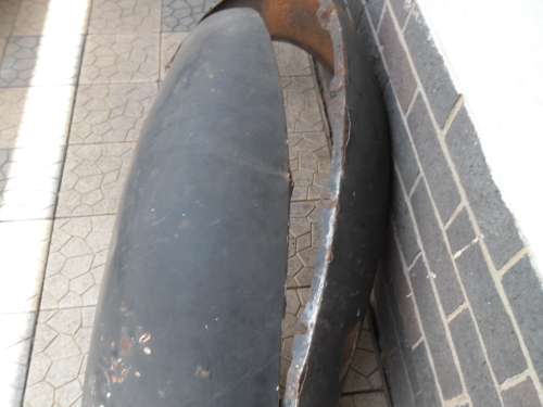Stunning old VW Beetle metal back fenders for décor collection only