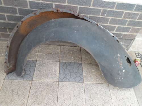 Stunning old VW Beetle metal back fenders for décor collection only