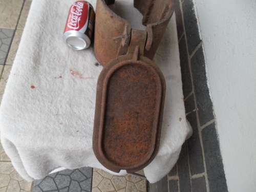 rare old cast iron Water Meter housing size is 290mm long weighs 8,5kg SAPO postage is R120