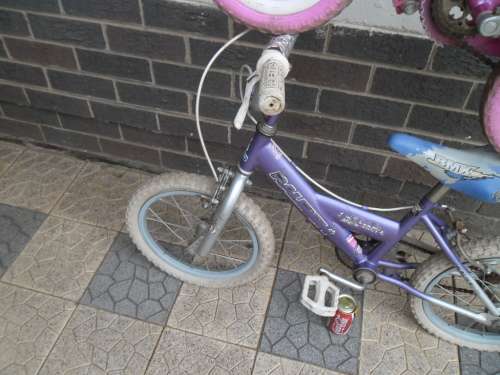 Used small Peerless bicycle and 16" BMX Raleigh bicycle price for both collection only