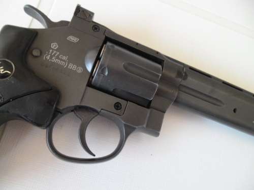 very large ASD Dan Wesson 8" barrel revolver .177cal (4,5 mm) CO2 gas air gun