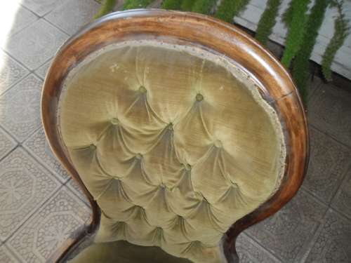 Old regency/Victorian style chair on casters need totally restoration bad condition collection only