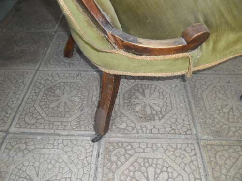 Old regency/Victorian style chair on casters need totally restoration bad condition collection only