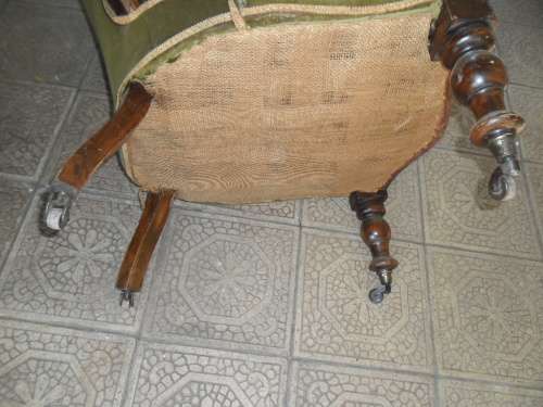 Old regency/Victorian style chair on casters need totally restoration bad condition collection only