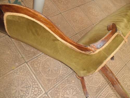 Old regency/Victorian style chair on casters need totally restoration bad condition collection only