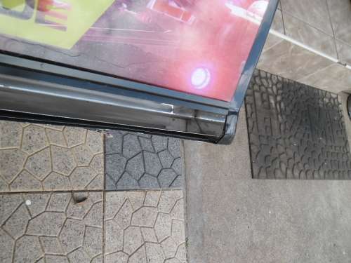 Large Star Wars plastic & metal sign off a arcade machine 1070mm wide weighs 18kg collection only