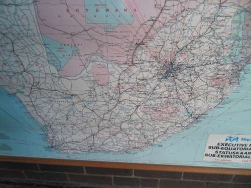 very large Africa map size is 1580mm x 1300mm collection only