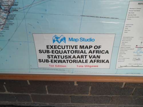 very large Africa map size is 1580mm x 1300mm collection only