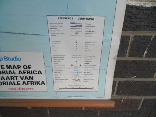 very large Africa map size is 1580mm x 1300mm collection only