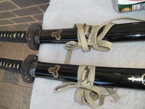 2 - stunning replica 1000mm long swords not easy to find Add R170 to your order for postnet postage