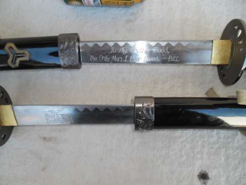 2 - stunning replica 1000mm long swords not easy to find Add R170 to your order for postnet postage