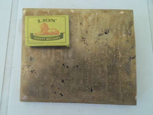 old heavy brass War Fund Plaque