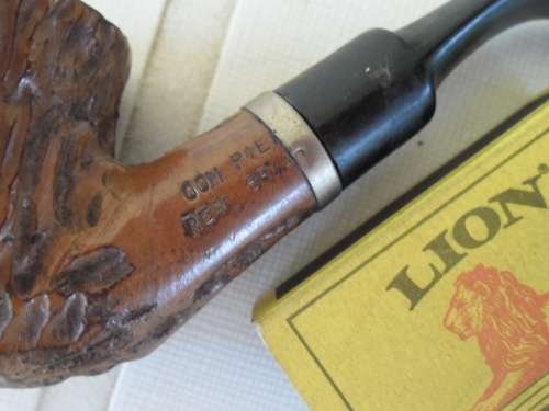 old Oom Piet rear briar smoking pipe see condition
