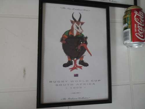 Extremelly very rare 3 rugby Springbok prints add to your order R120 for postnet postage