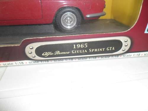 For Fravan only 1: 18 scale 1965 Alfa Giulia sprint GTA model in box including Postnet postage