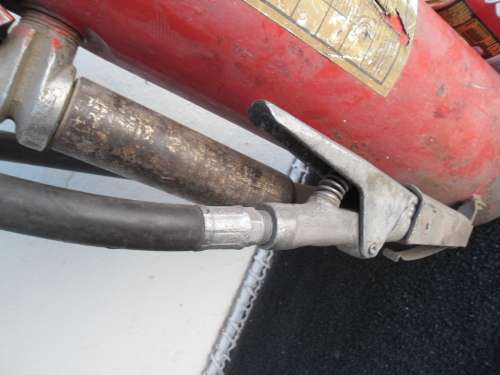 used fire extinguisher metal 420mm high weighs 7,5 kg add to your order R180 for postnet postage