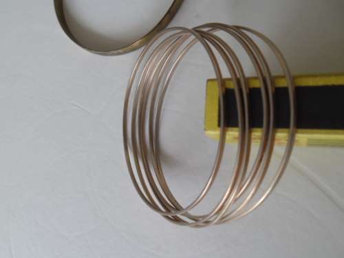 7 -  stamped 9ct gold bangels please read description below