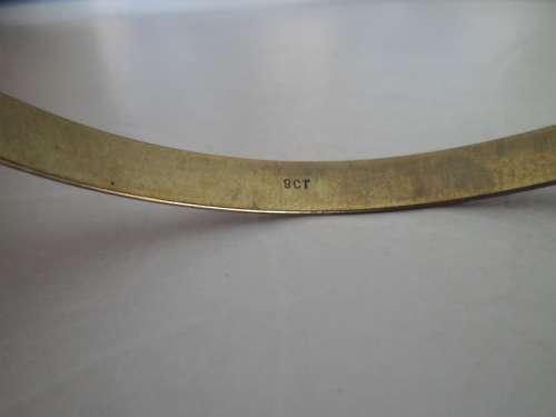 7 -  stamped 9ct gold bangels please read description below