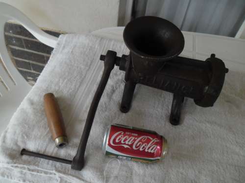 very heavy Husovarna 22 Reliance Sweden mincer for decor