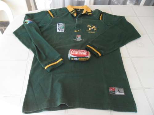 L - 1999 rugby SA word cup thick wool SA airways crew juysey